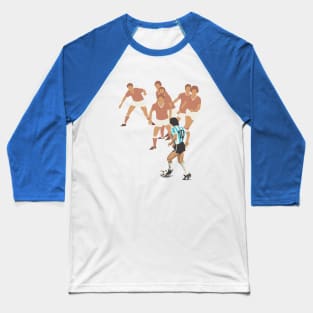 Maradona vintage illustration Baseball T-Shirt